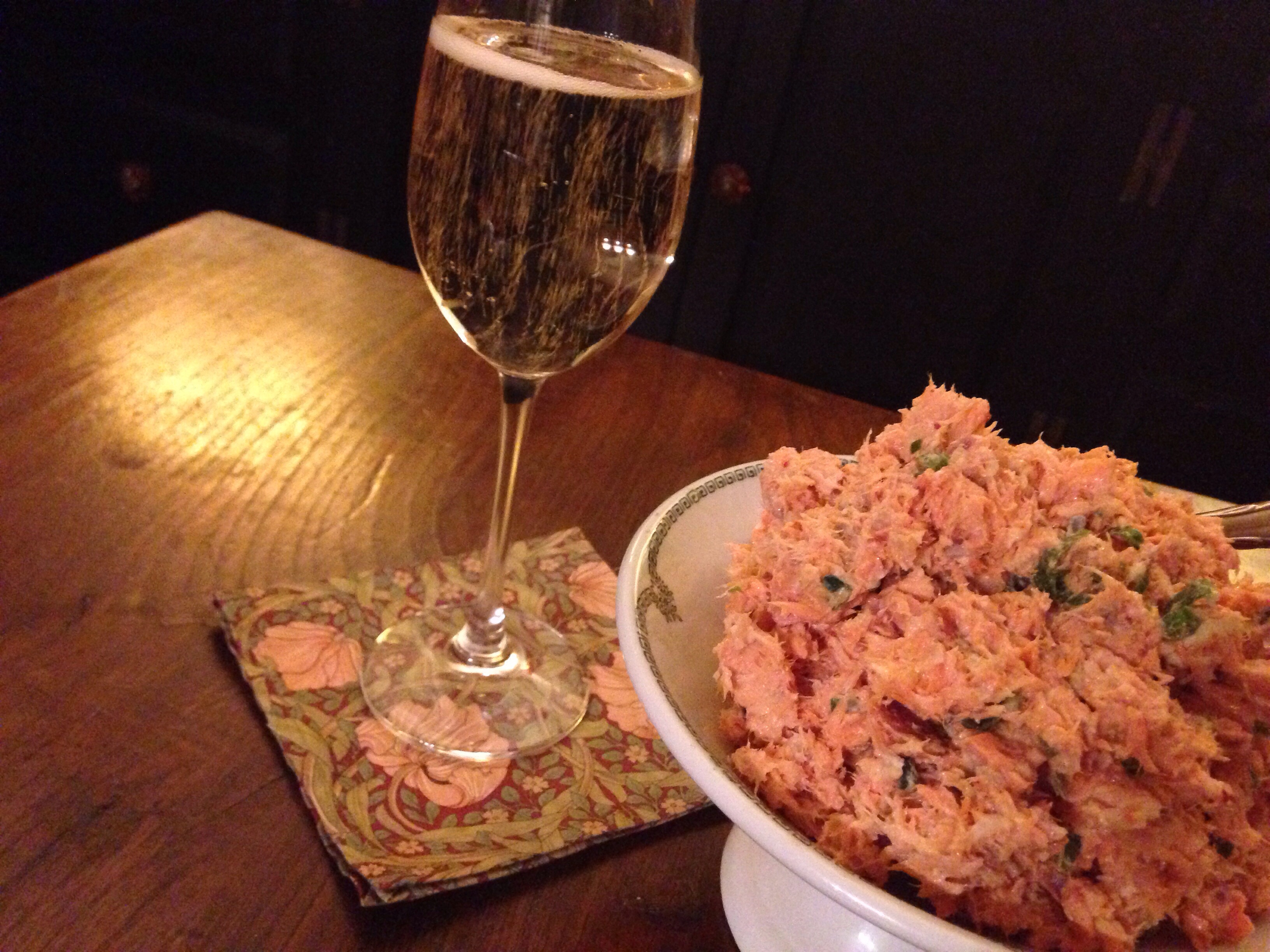 An impromptu dinner party and a new hors d’oeurves – Salmon Rillettes