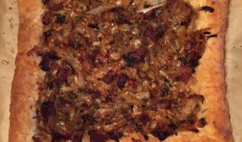 Some thoughts about Riesling and Bacon, Onion, Gruyere Tart {Recipe}